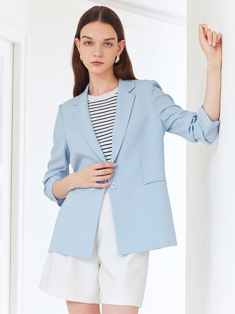 Minimalist One-Button Blazer GOELIA