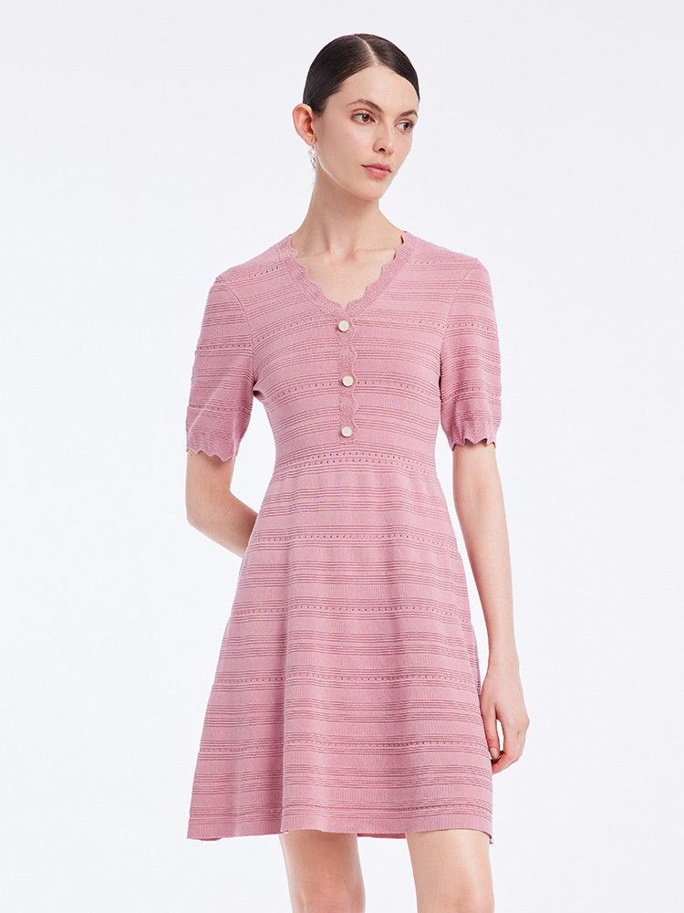 Tencel Woolen Knitted Dress GOELIA