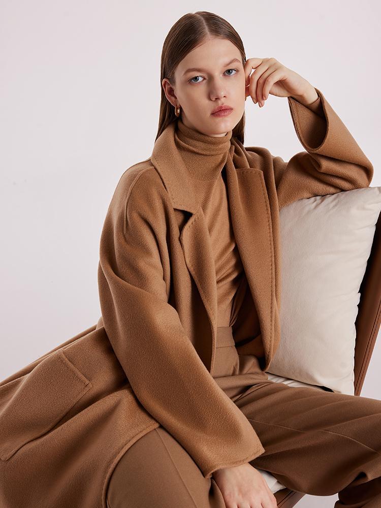 Pure Cashmere Tie-up Coat GOELIA