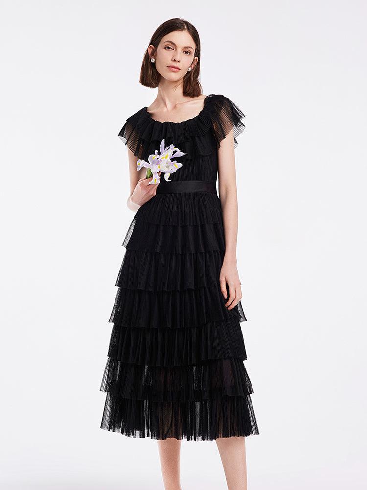 Multi-Layer Pleated Dress GOELIA