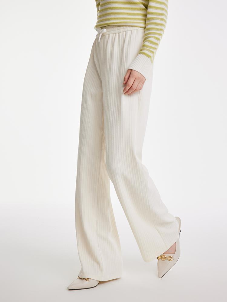 Straight Wide Leg Knitted Pants GOELIA