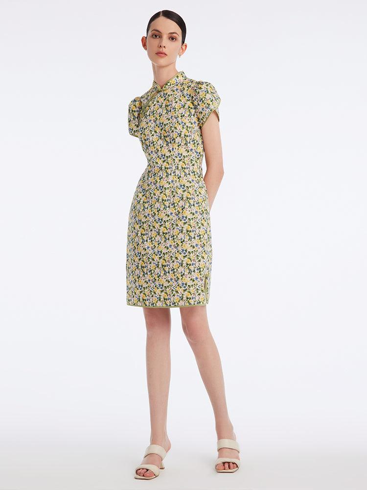 Floral Slim Cheongsam Dress GOELIA