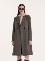 Washable Wool Notched Lapel Coat GOELIA