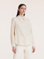 Beige Shirt And Knit Vest Two-Piece Set GOELIA