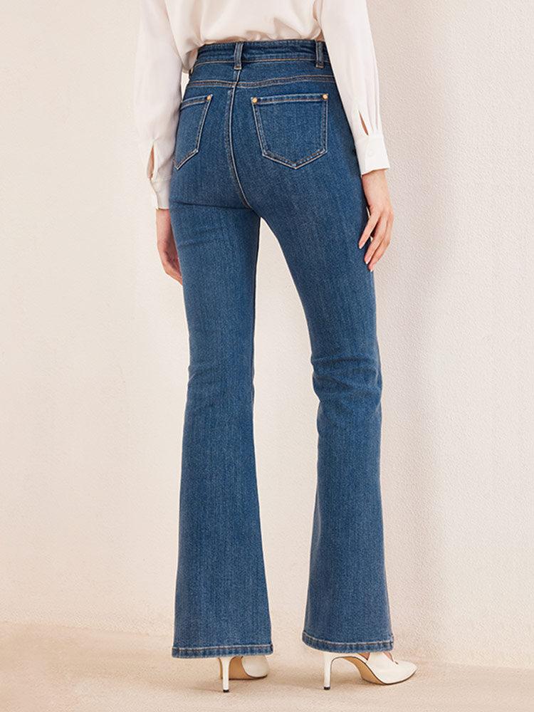 Slit Full-Length Jeans GOELIA