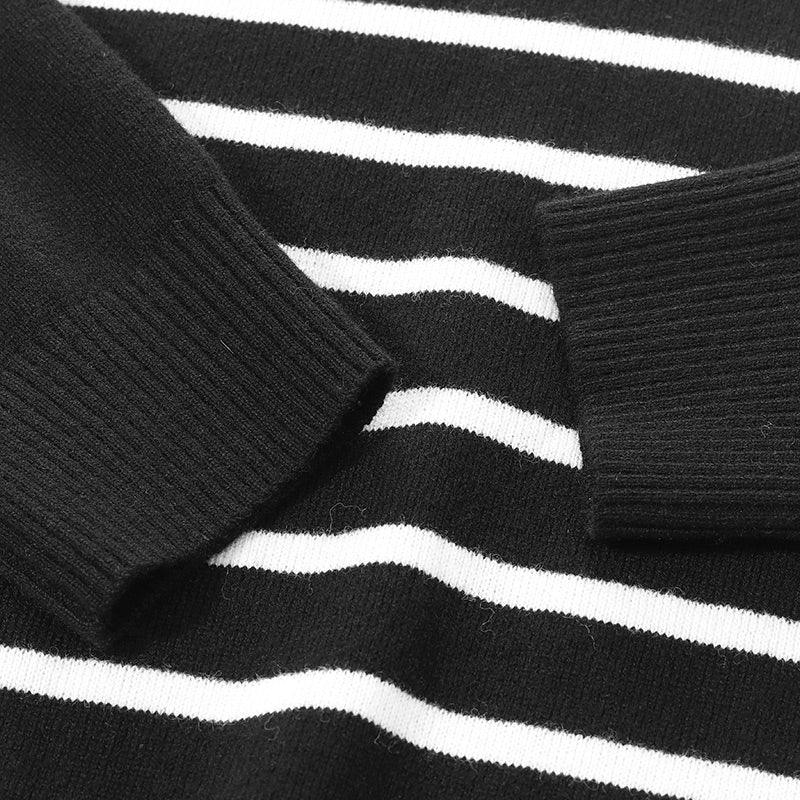 Black&White Stripe Sweater GOELIA