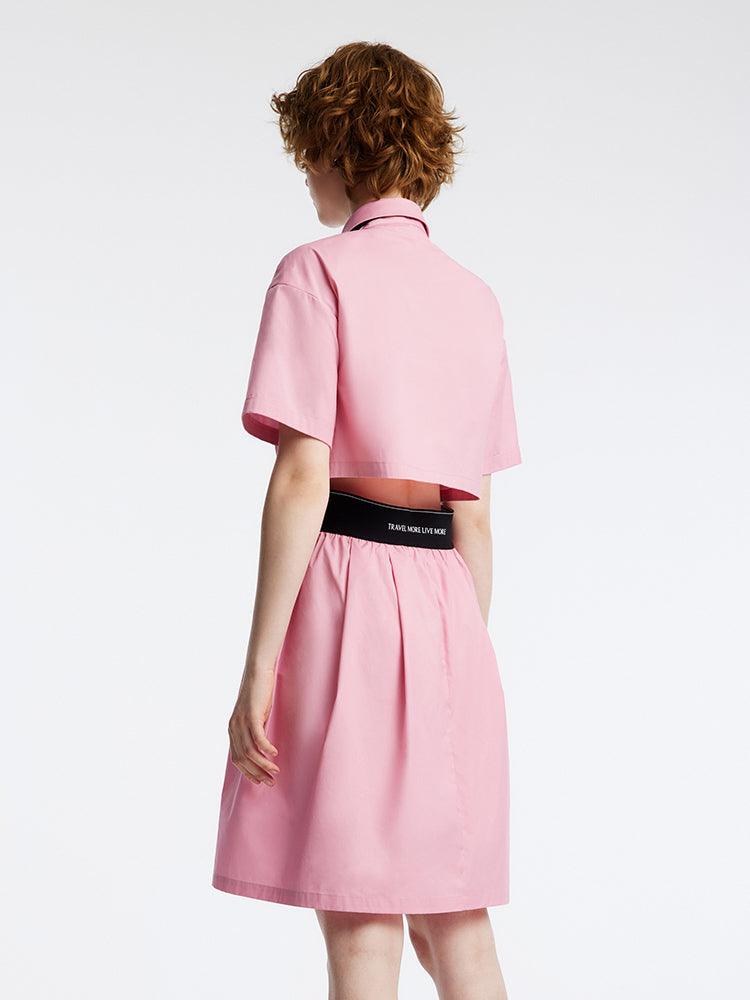 Light Pink Dress With Tie GOELIA