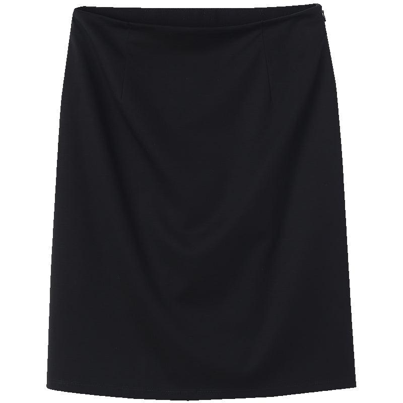 Tencel Knitted Fitted Half Skirt GOELIA