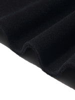 Black Wool And Cashmere Notched Lapel Coat GOELIA