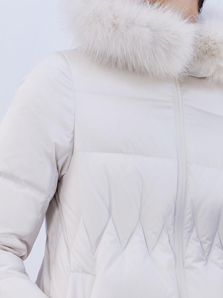 Fox Fur Tight Goose Down Coat GOELIA