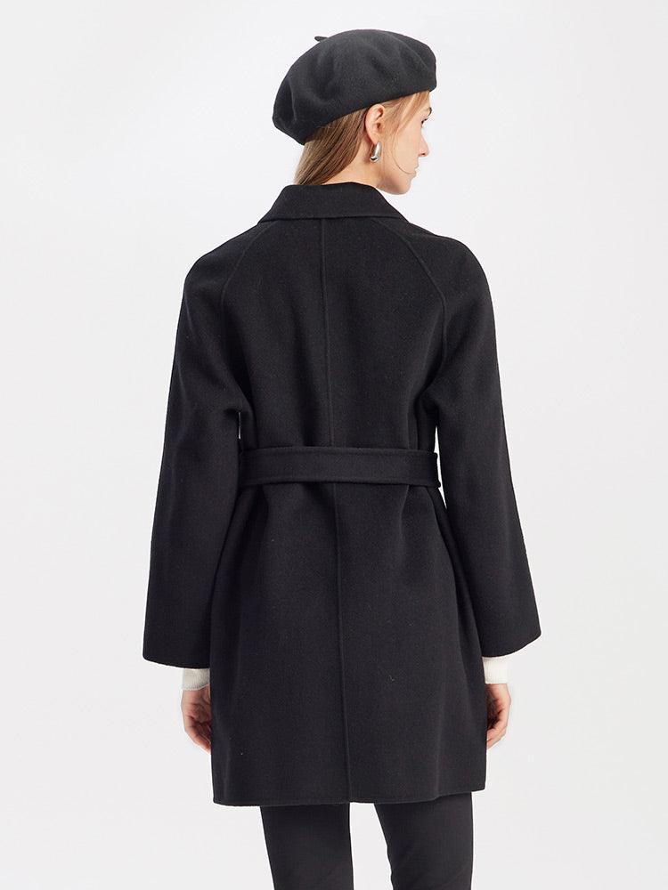 Mid-Length Wool And Silk-Blend Coat GOELIA