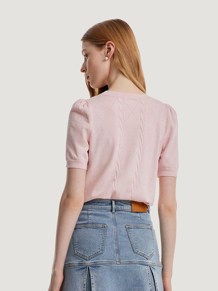 Tencel And Mulberry Silk Knitted Top GOELIA