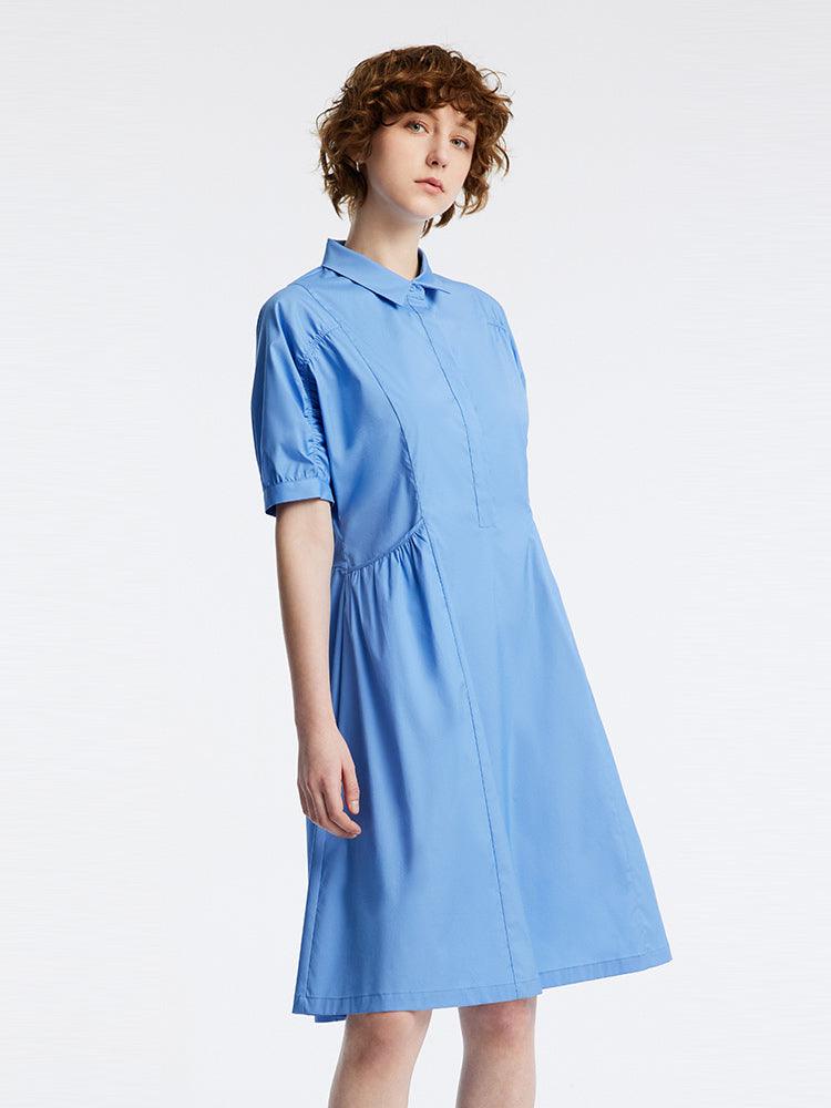 Cotton Waist-skimming Dress GOELIA