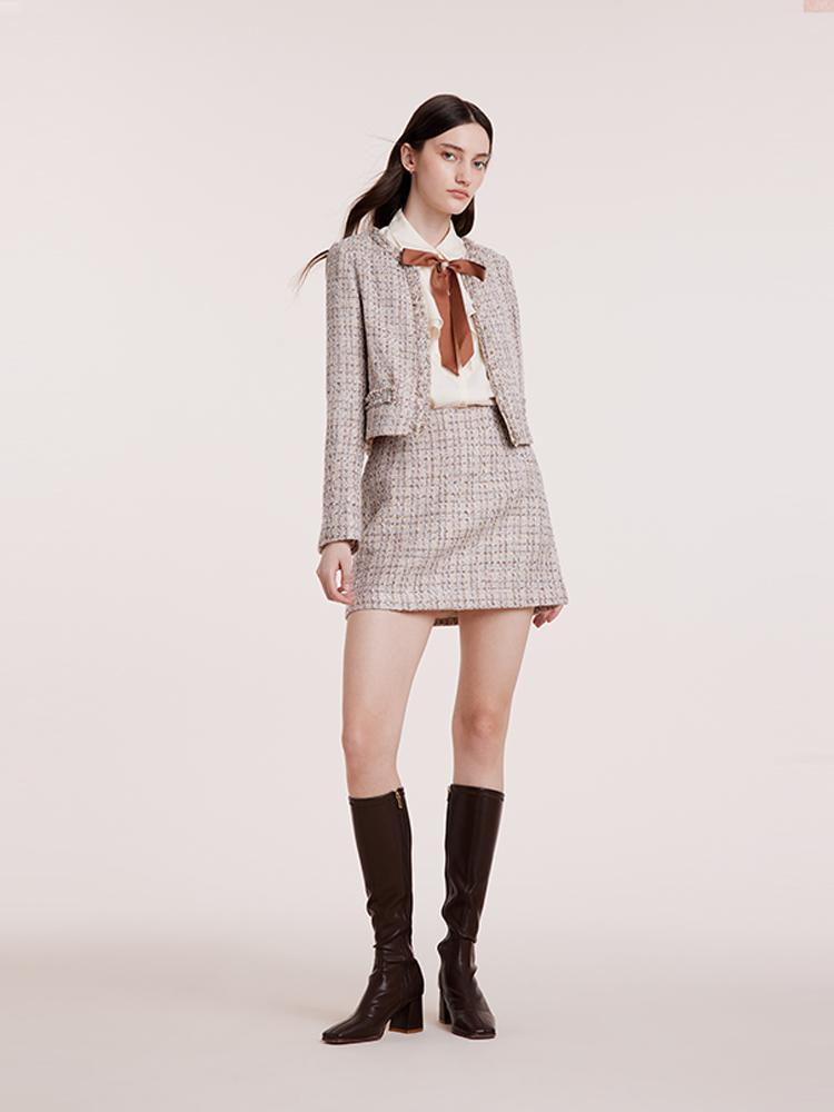 Knitted Tweed Short Jacket GOELIA