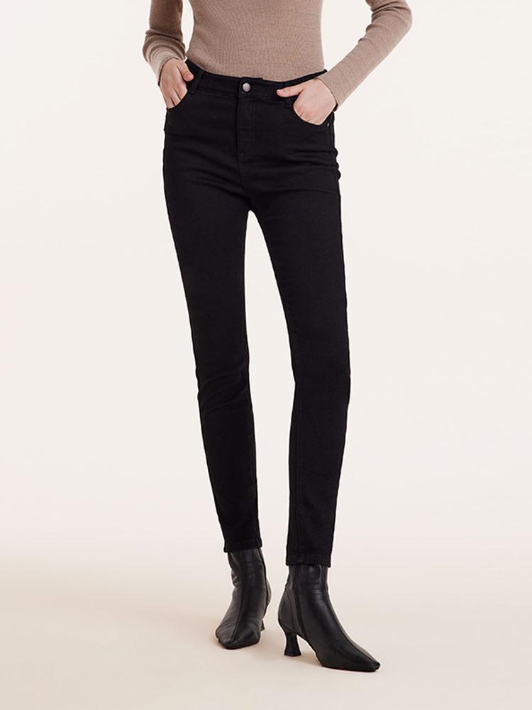 Black Denim Skinny Jeans GOELIA