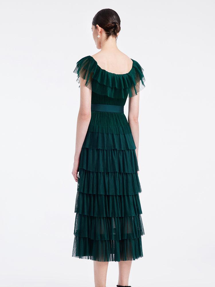 Multi-Layer Pleated Dress GOELIA