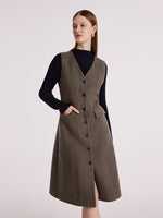 Washable Wool Vest Dress GOELIA