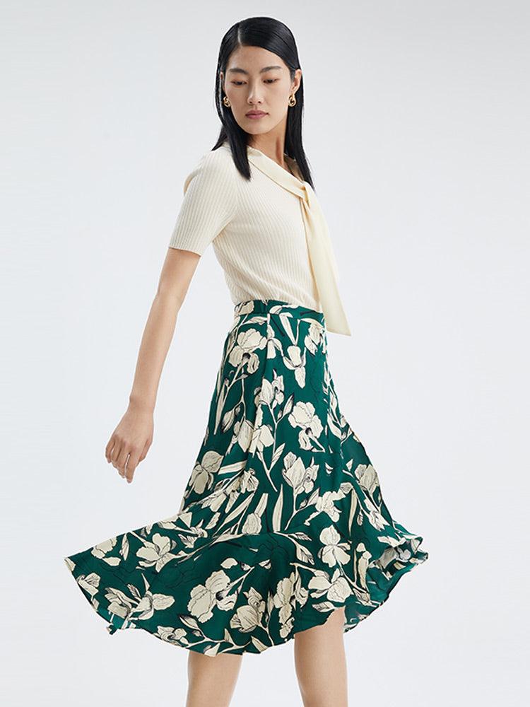 19 MM Printed Silk Skirt GOELIA