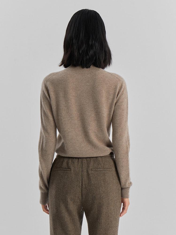 Mock Neck Cashmere Sweater GOELIA