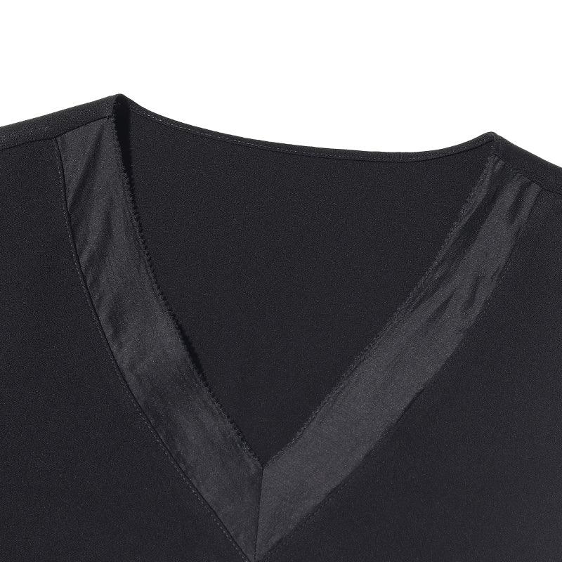 Acetate V-Neck Top GOELIA