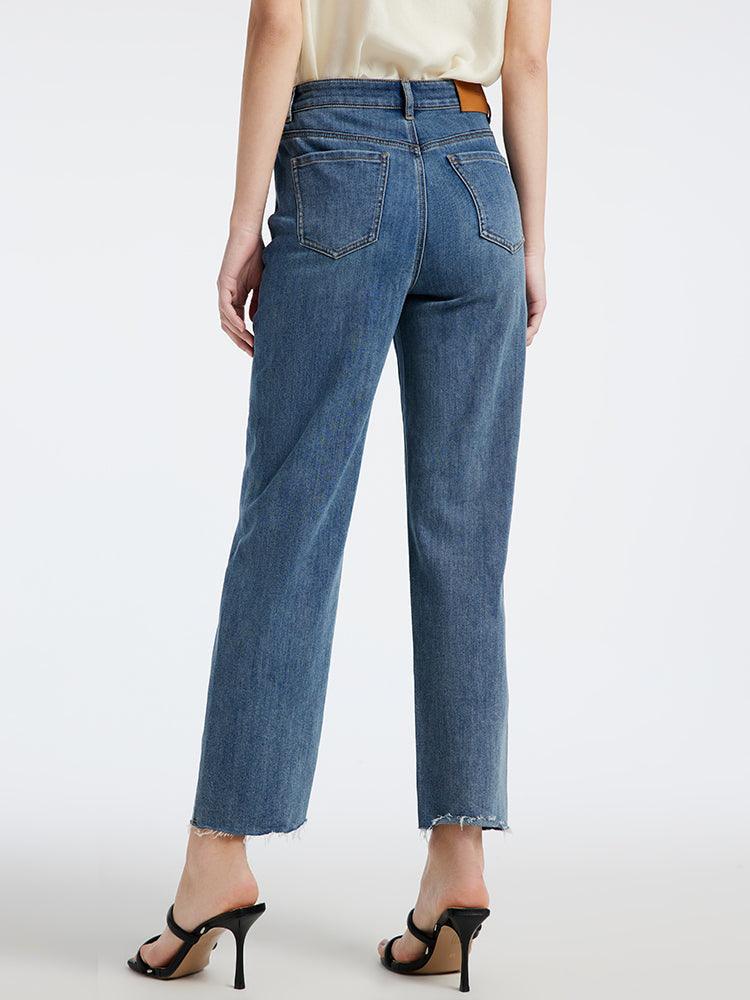 Straight-legged Ankle Length Jeans GOELIA