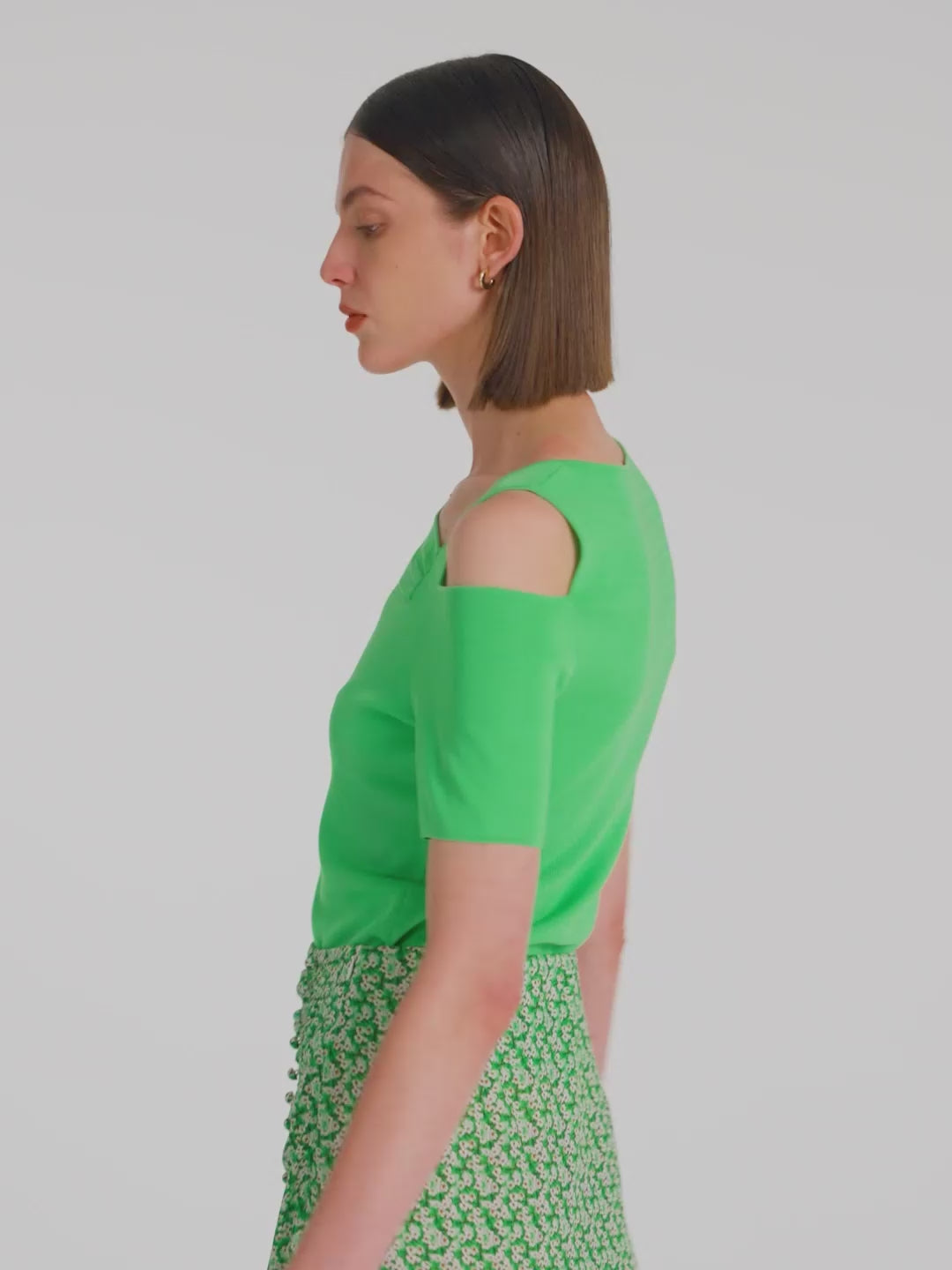 10 Momme Green Silk Blouse