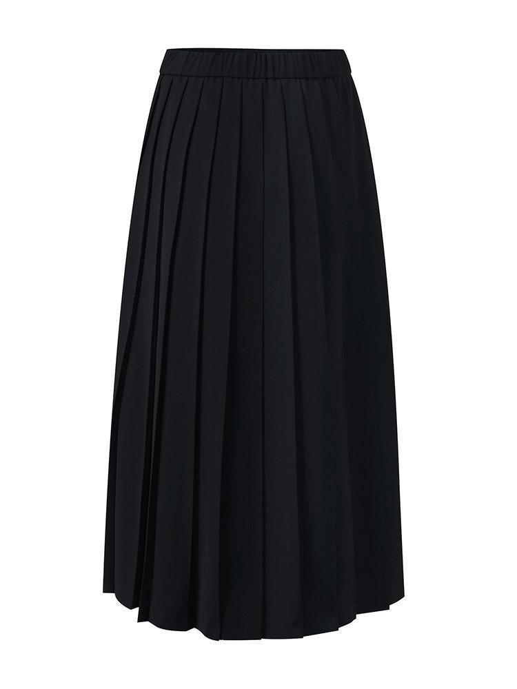 Waist-slimming Pleated Stretch Skirt GOELIA