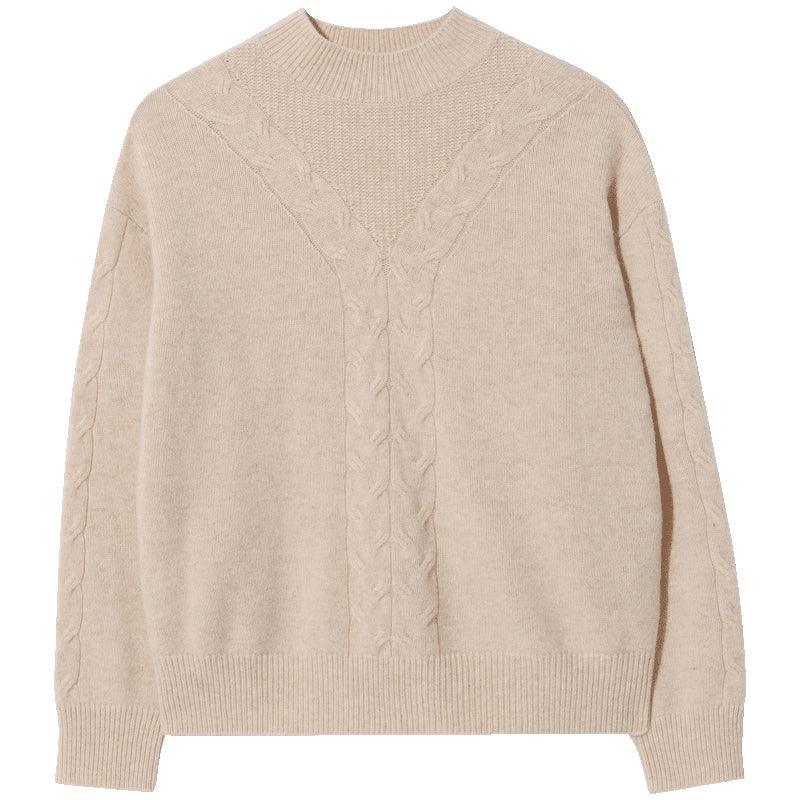 Beige Woolen Sweater GOELIA