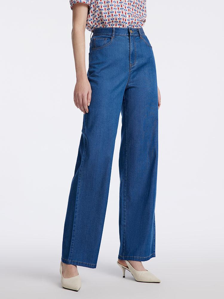 High Waist Straight Jeans GOELIA