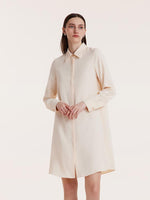 Shirt Dress And Stripe Vest Two-Piece Set GOELIA