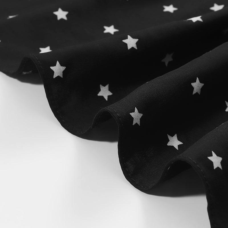 Black Magic Star Print Dress GOELIA