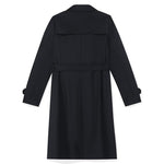 Worsted Wool Trench Coat With Belt GOELIA