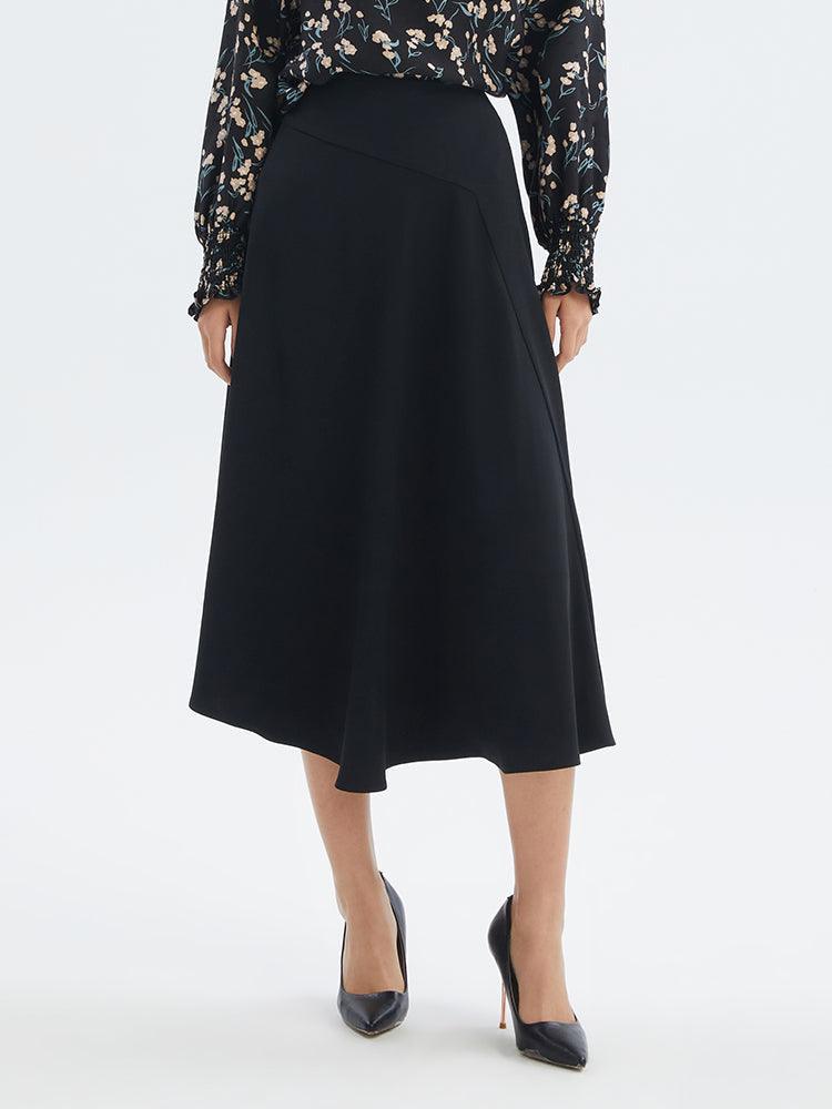 Mid-Calf Triacetate Skirt GOELIA