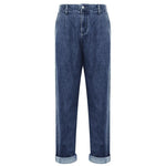 Elastic Waist Tapered Jeans GOELIA