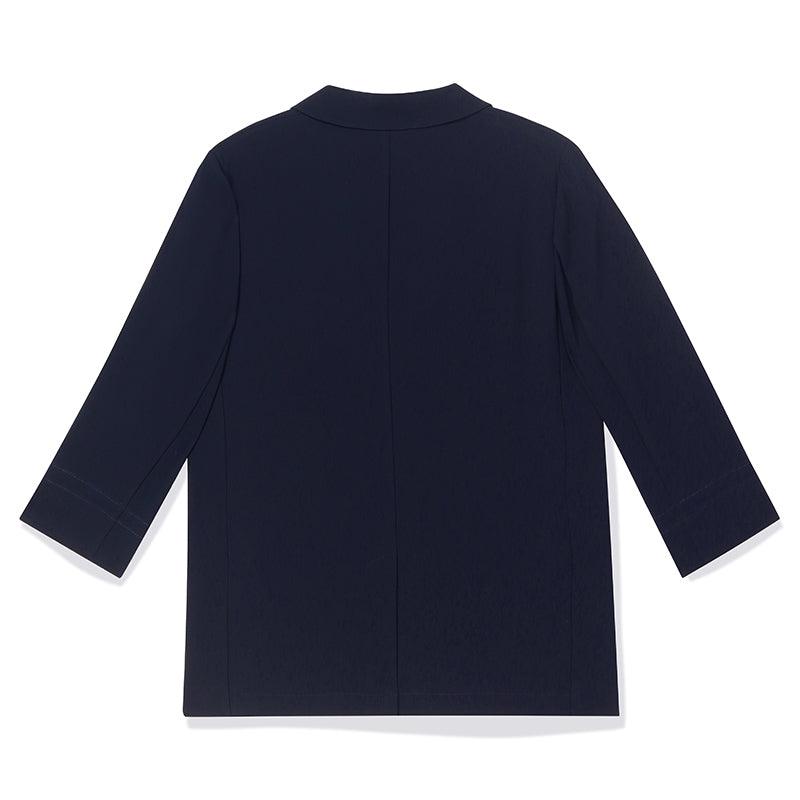 Acetate Navy Blue Blazer GOELIA