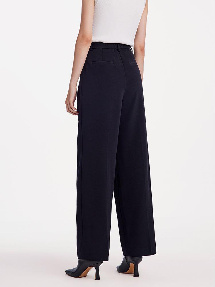 Acetate Straight Full Length Pants GOELIA