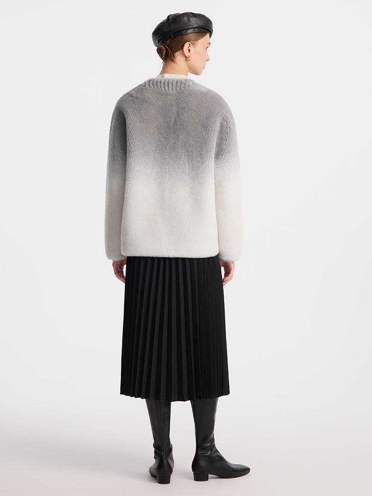 Straight Lamb Wool Short Coat GOELIA