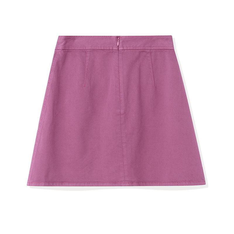 Purple A-Line Mini Skirt GOELIA