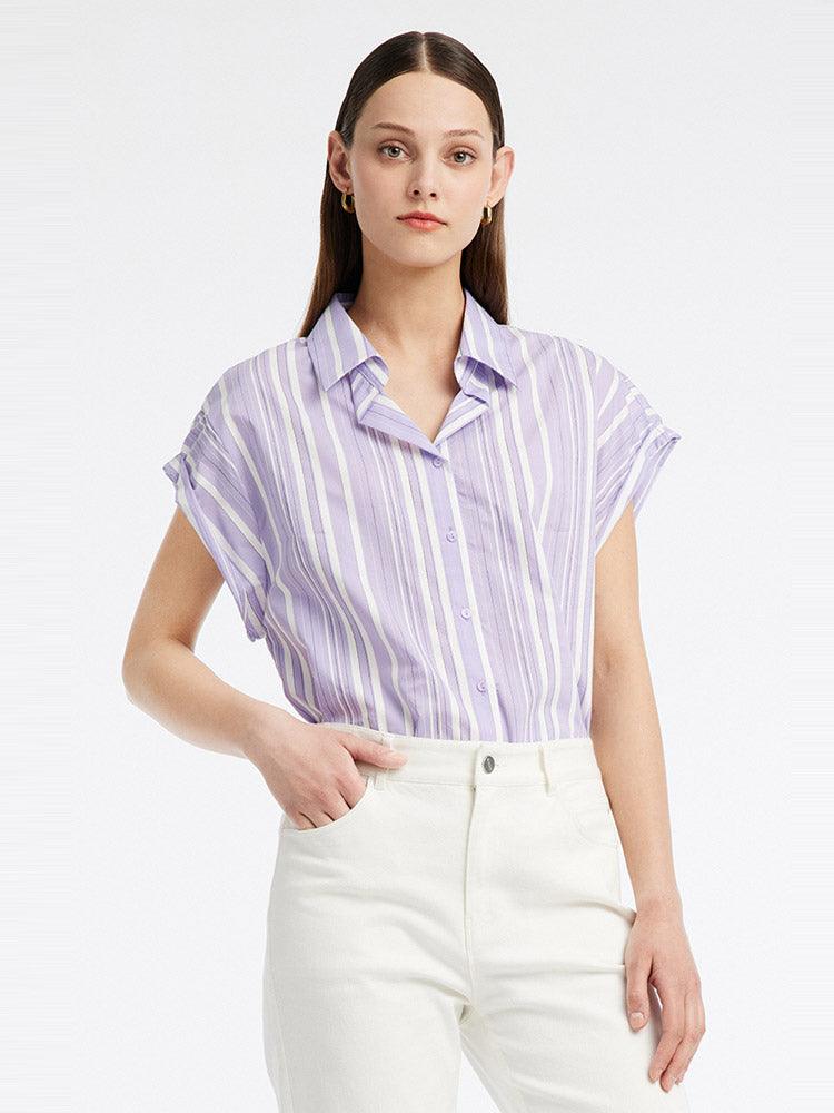 Purple Stripe Shirt GOELIA