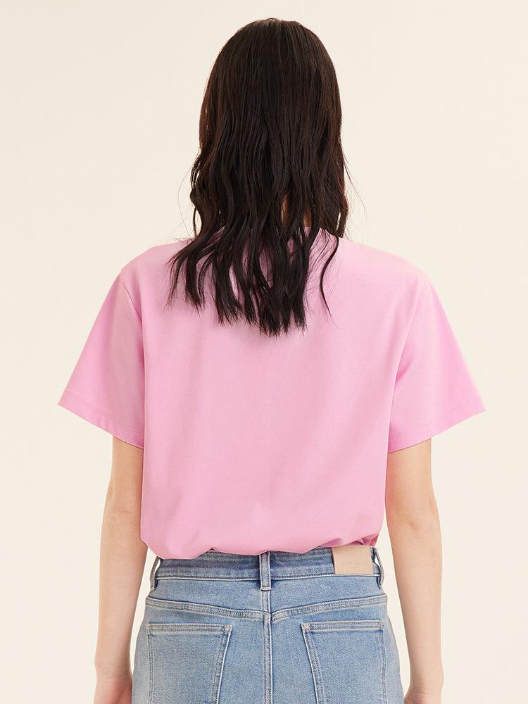 Pink 3D Print T-Shirt GOELIA