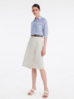 Acetate Shirt Suit With Leather Belt GOELIA