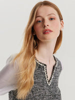 Elegant Mini Dress With Detachable Bowknot GOELIA