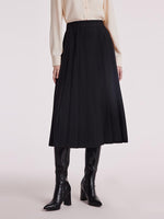 Waist-slimming Pleated Stretch Skirt GOELIA