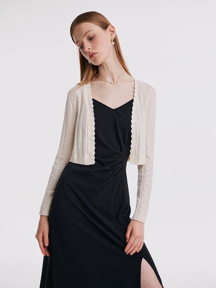 Knitted Top And Slip Dress Suit GOELIA