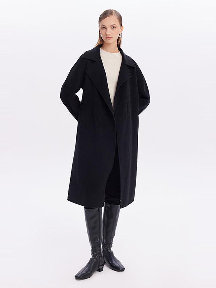 Wrapped Silk Wool Over Coat GOELIA