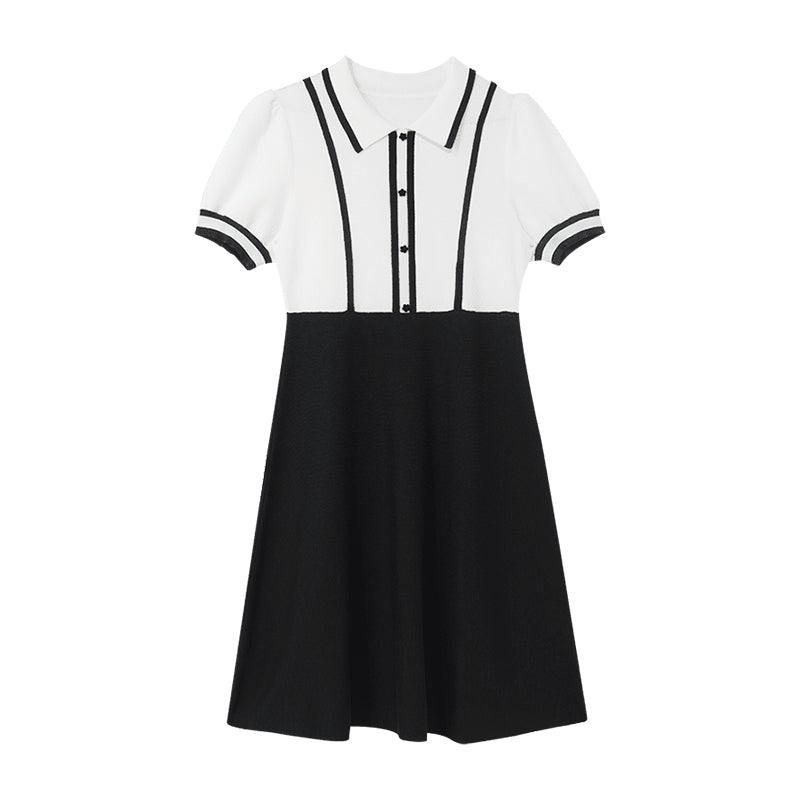 Waist-slimming College Commuter Dress GOELIA