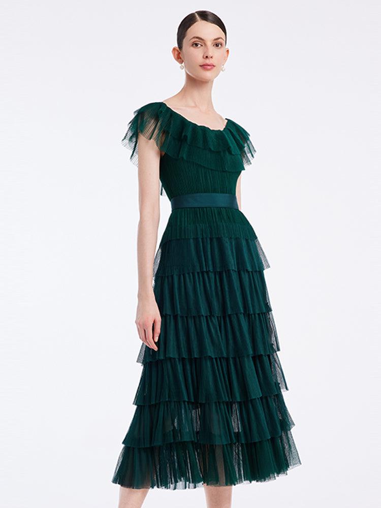 Multi-Layer Pleated Dress GOELIA