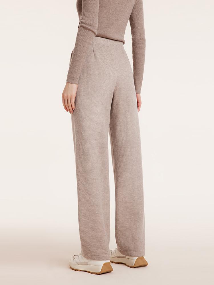 Knit Straight Full Length Pants GOELIA