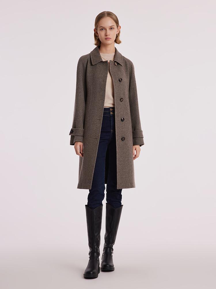 Washable Wool Straight Coat GOELIA