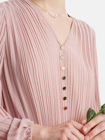Pink Ruched Dress GOELIA
